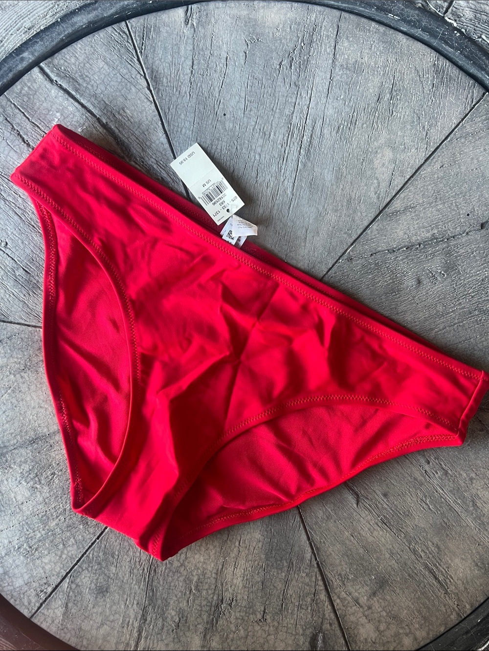Aerie Bright Red Bikini Swim Bottoms medium B37